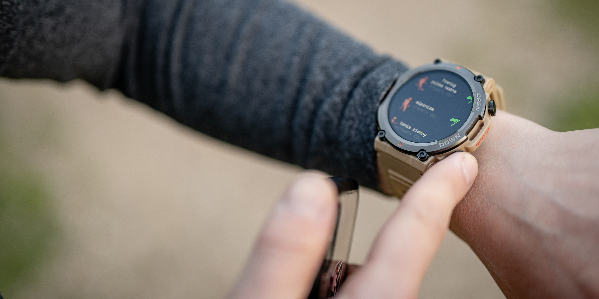 Smartwatch Zeblaze Vibe 7 - khaki - Najlepszy wybór dla aktywnych
